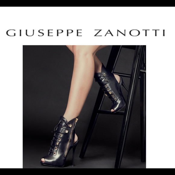giuseppe zanotti • NEW • cut-out peep toe booties - Picture 9 of 10